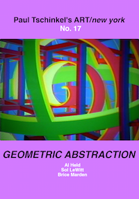 This is a poster for documentary Geometric Abstraction - ART/new york No. 17 featuring a photograph of a painting by Al Held