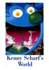 This is a poster for documentary Kenny Scharf’s World - ART/new york No. 41 featuring a Pop Art painting by Kenny Scharf