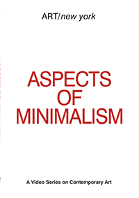 This is a poster for Aspects of Minimalism - ART/new york No. 45
